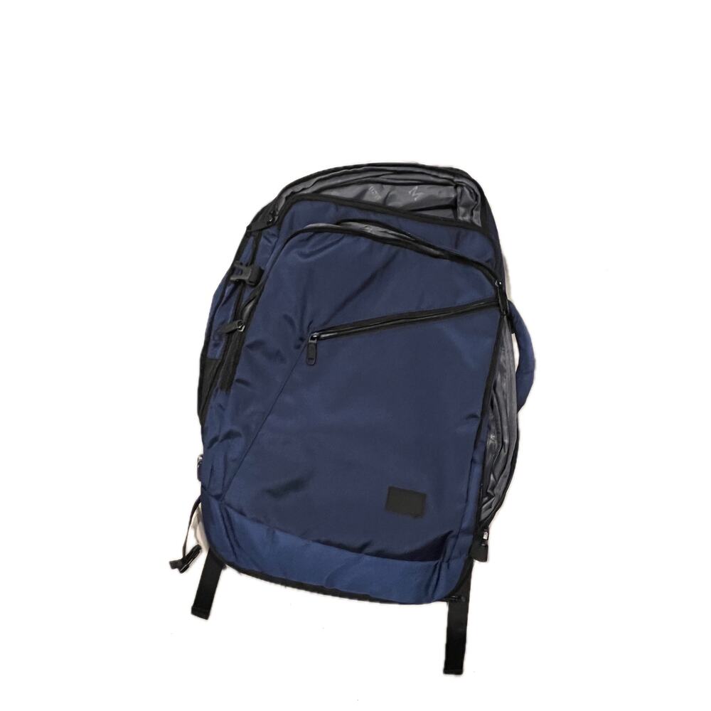 Matein Clamshell Blue Black Padded Backpack